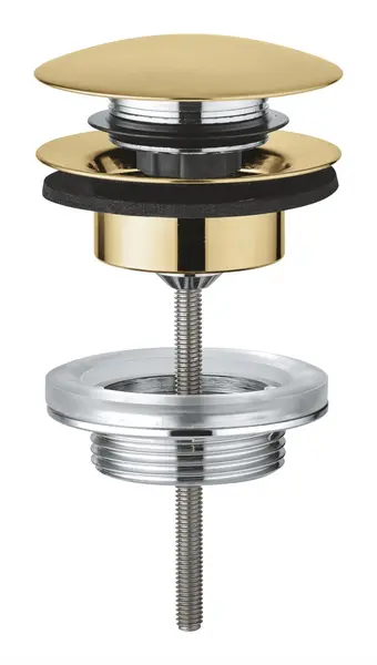 Evacuare push to open Grohe 65807GN0, G1 1/4 inch, lungime ajustabila, mat, Cool sunrise