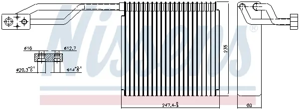Evaporator aer conditionat potrivit CHRYSLER PT CRUISER 1.6-2.4 06.00-12.10