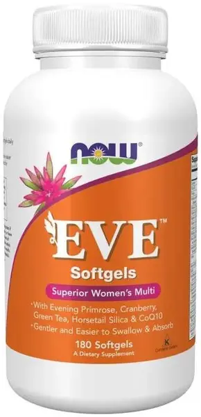 Eve Superior Women's Multi, 180 capsule moi, Now