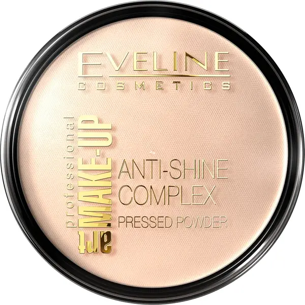 Eveline Cosmetics Art Make-Up fond de ten ușor, sub formă de pudră minerală compactă cu efect matifiant culoare 32 Natural 14 g