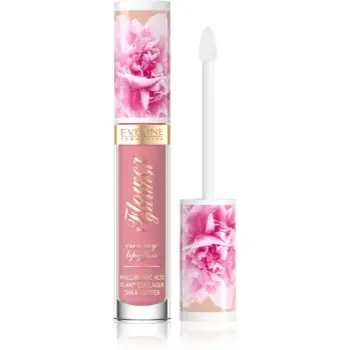 Eveline Cosmetics Flower Garden luciu de buze cremos cu acid hialuronic