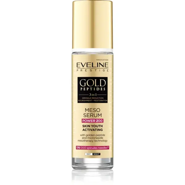 Eveline Cosmetics Gold Peptides 3 in 1 ser activator pentru un aspect intinerit 30 ml