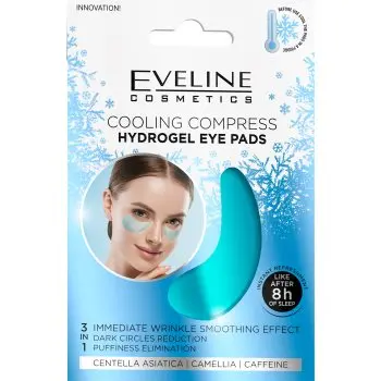 Eveline Cosmetics Hydra Expert masca hidrogel pentru ochi cu efect racoritor