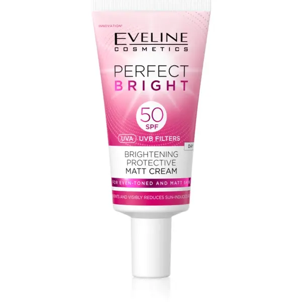 Eveline Cosmetics Perfect Bright SPF 50 crema pentru fata, protectoare si matifianta SPF 50 30 ml