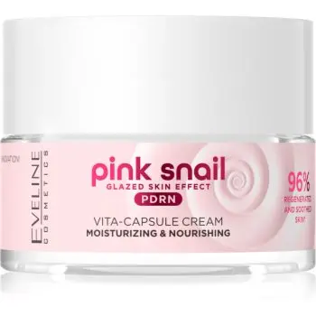 Eveline Cosmetics Pink Snail Glazed Skin Effect crema anti-rid si iluminare