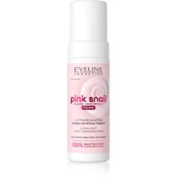Eveline Cosmetics Pink Snail Glazed Skin Effect demachiant spumant delicat faciale