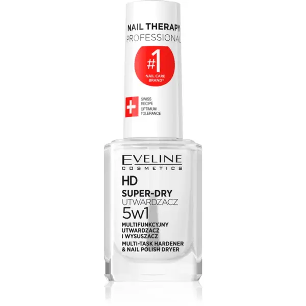 Eveline Cosmetics SUPER-DRY lac de unghii cu uscare rapida cu efect de întărire 12 ml