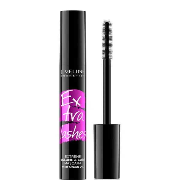 Eveline Extra Lashes Extreme Volume Mascara with Argan Oil - Black
