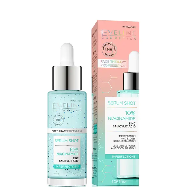 Eveline Serum Shot 30ml - Treatment for Face, Neck and Cleavage 10% Niacinam