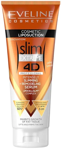 Eveline Slim Extreme 4D Ser pentru liposucție și slăbire, 250 ml