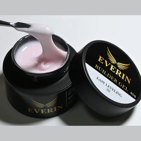 Everin Builder Gel Easy Leveling 02 – Gel de construcție autonivelant roz pal (50g)