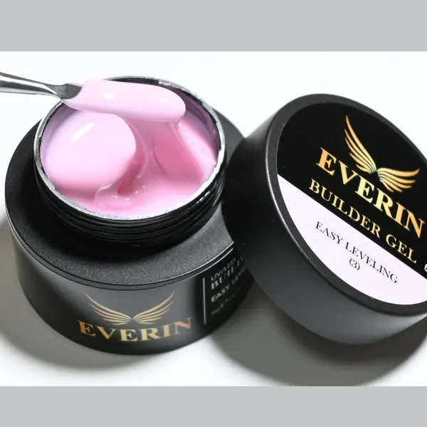 Everin Builder Gel Easy Leveling 03 – Gel de construcție autonivelant roz intens (50g)
