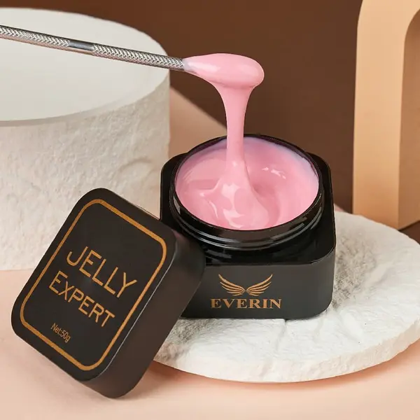 Everin Jelly Expert 50g 04 – Gel Jelly Cover Roz Lăptos pentru Unghii Premium