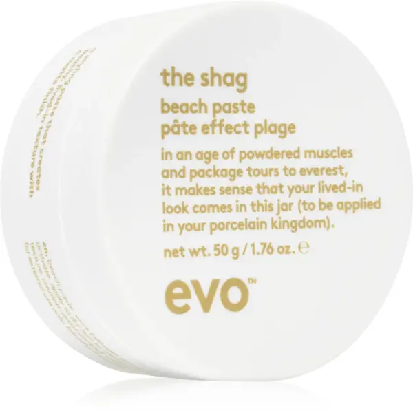 EVO The Shag Beach Paste gel modelator pentru coafura pentru un aspect mat 50 g
