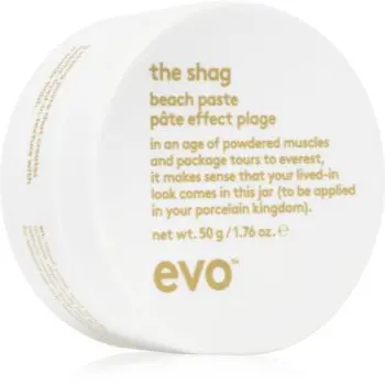 EVO The Shag Beach Paste gel modelator pentru coafura pentru un aspect mat