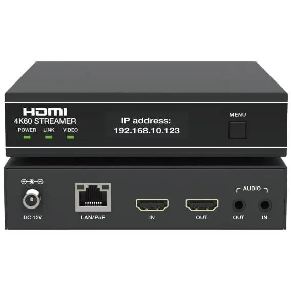 EVOCONNECT Encoder HDMI EVOCONNECT, 4K@60Hz, H.264/H.265, pentru Streaming IP