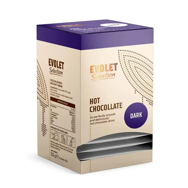 Evolet Selection Dark ciocolata calda 16 plicuri