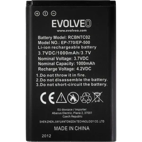 Evolveo Baterie originala EVOLVEO EasyPhone FP/FS, 1000 mAh