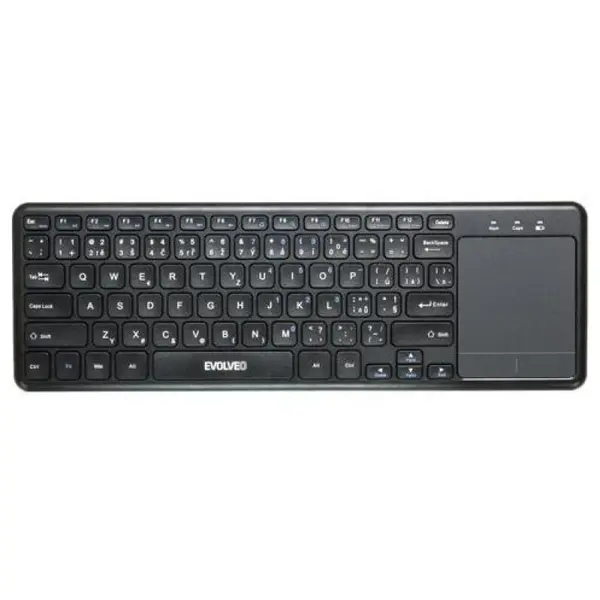 Evolveo Evolveo WK32BG, tastatura wireless cu touchpad, Neagra
