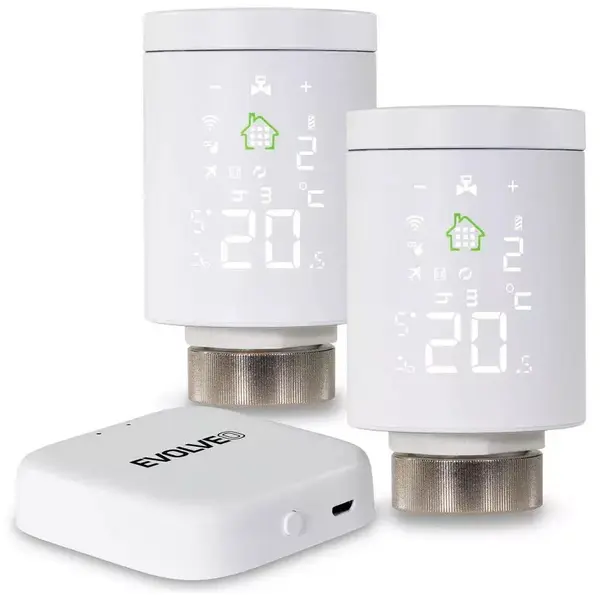 Evolveo Set 2 termostate radiator inteligente EVOLVEO Heat M30v2, pentru uz interior