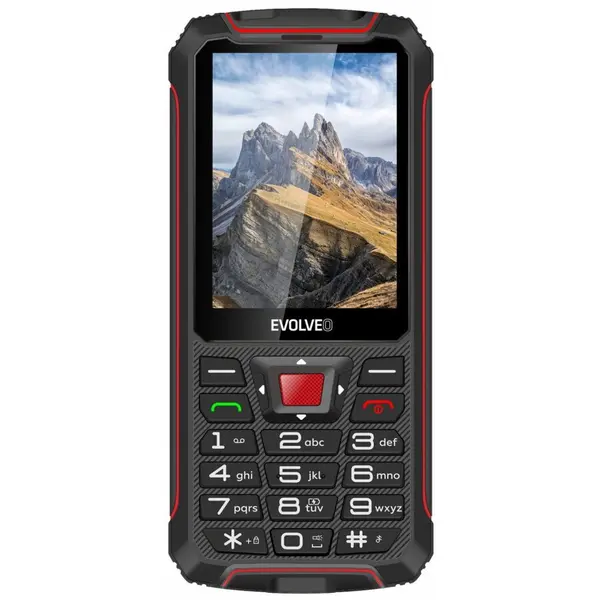 Evolveo Telefon mobil EVOLVEO StrongPhone W4, Dual SIM, 2G, Negru-Rosu