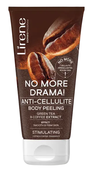Exfoliant de corp anticelulitic cu extract de cafea No More Drama, 175g, Lirene