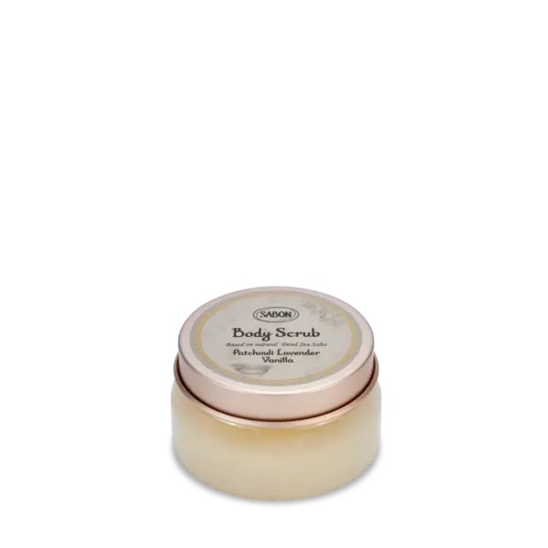 Exfoliant pentru corp Patchouli Lavender Vanilla, 200g, Sabon