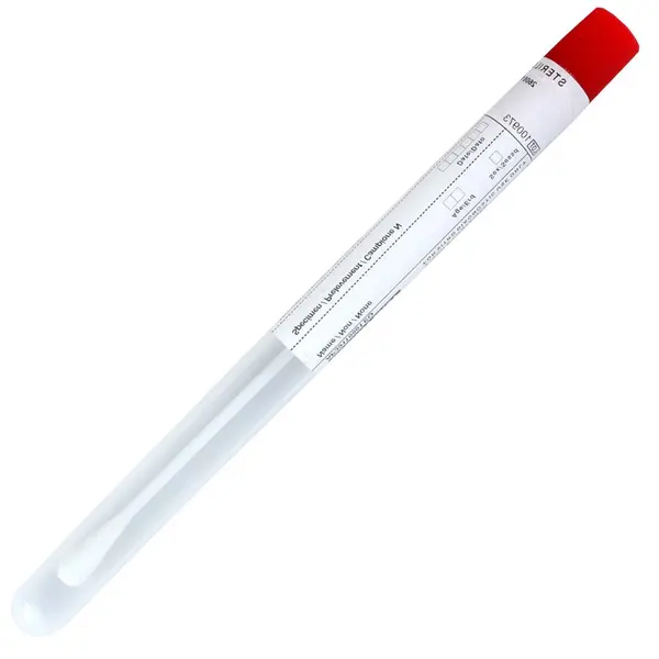 Exsudat faringian steril PRIMA, in tub plastic/bumbac, 100 bucati