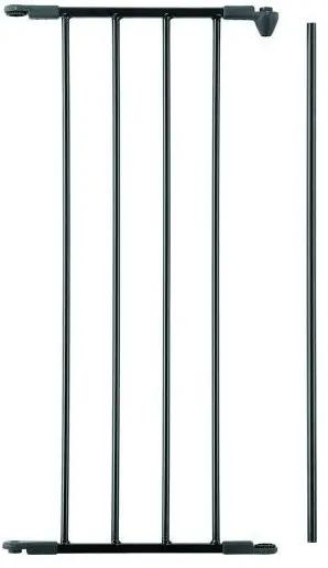 Extensie combinată pentru pereți despărțitori BabyDan - Negru, 33 cm