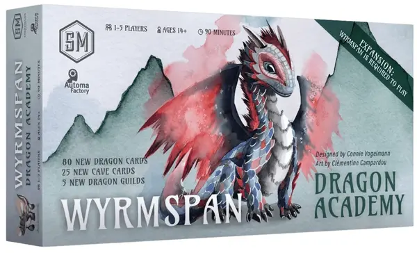 Extensie de joc de societate Wyrmspan: Dragon Academy