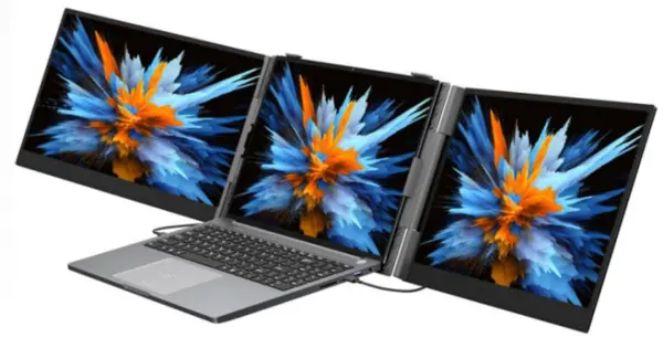 Extensie Monitor Laptop Blackview DCM6, 2 Ecrane, 14 FHD, 1920x1080, 60Hz, 300 nits, Boxa Incorporata, 20V 5A, Aluminiu+ABS+PC, USB-C