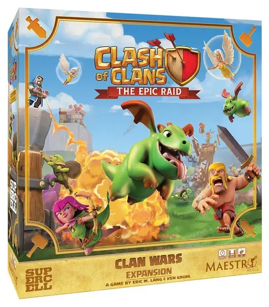 Extensie pentru jocul de masă Clash of Clans: The Epic Raid - Clan Wars