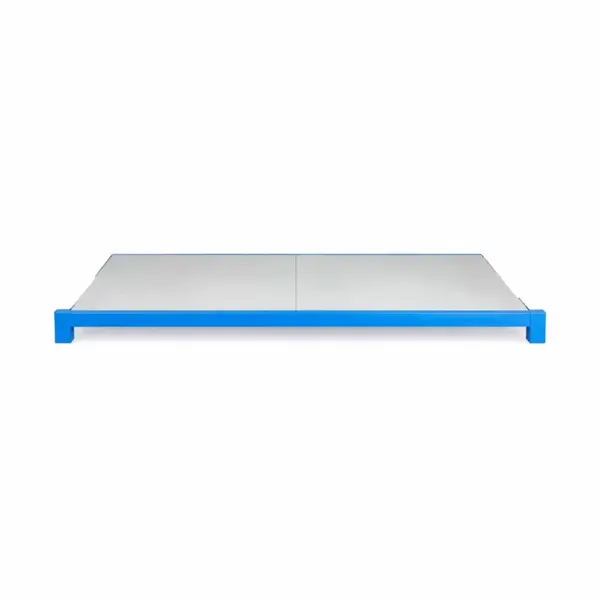 Extra-poliță pentru raft profesional 200KG,1000 mm– traversă BLUE, poliță alba WHITE