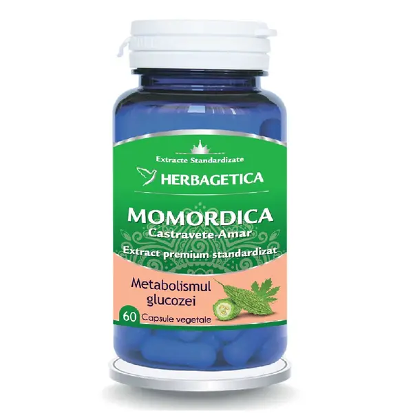 Extract de castravete amar Momordica, 60 capsule, Herbagetica
