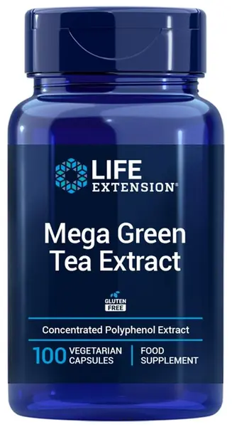 Extract de ceai verde Mega, 100 capsule, Life Extension