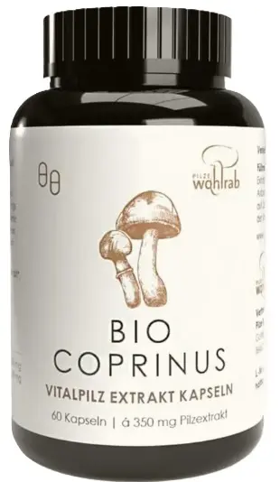 Extract de coprinus din ciuperci Bio Vital, 60 capsule, Pilze Wohlrab