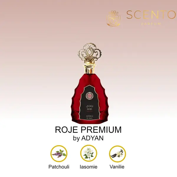 Extract De Parfum ADYAN, ROJE PREMIUM, unisex, 100ML - Original Dubai