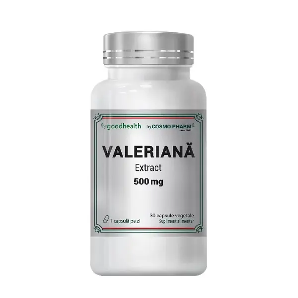 Extract de Valeriana 500mg, 30 capsule, Cosmo Pharm