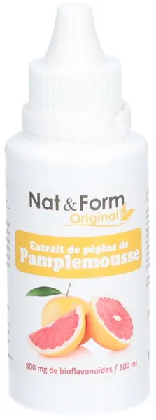 Extract din semințe de grapefruit + Bioflavonoide, 50 ml, Nat&Form