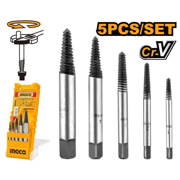 Extractor Suruburi Set 5buc INGCO ASE008