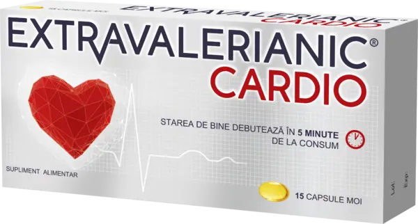 Extravalerianic Cardio, 15 capsule moi, Biofarm