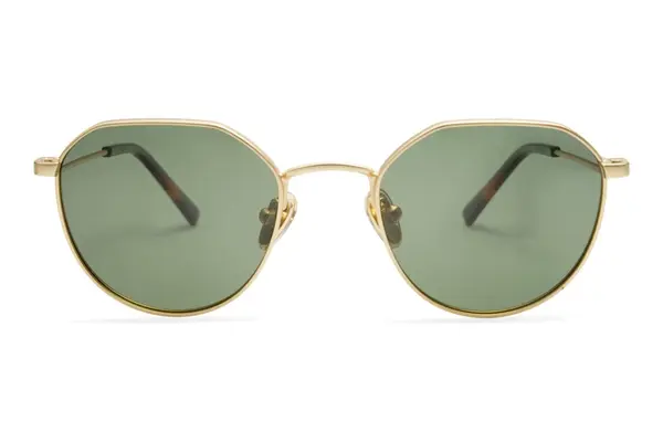 Eyerim Studio Bash Gold Matte Green Polarized