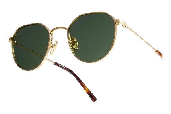 Eyerim Studio Bash Gold Matte Green Polarized