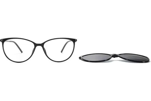 Eyerim Studio Elara Black blue-light [non-prescription] + Clip-on Polarized