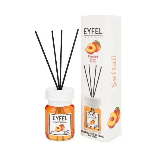 Eyfel Odorizant de camera, cu betisoare, 120 ml, Peach