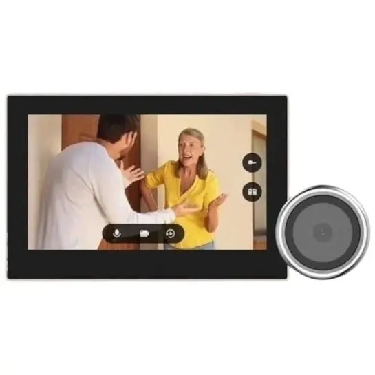 EZVIZ Vizor electric EZVIZ, HP2, Wi-Fi, Rezolutie de 1080p, Monitor 4.3-inch, Unghi De Vizualizare De 145°, Baterie 2200 mAh, Aplicatie Pe Telefon, Usor de instalat, Gri