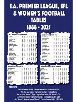 FA Premier League, EFL & Women's Football Tables 1888-2025, Paperback/Michael Robinson