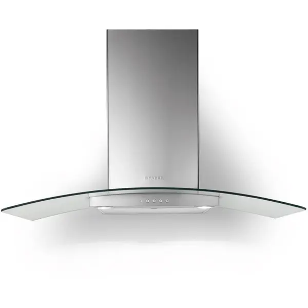 Faber Hota decorativa, T, Faber, RAY SRM LED X/V A90, 90 cm, 420 m3h, 68 dB, 1 motor, filtru aluminiu, clasa C, LED2, butoane push, inox-sticla, 325.0557.524