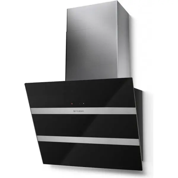 Faber Hota tangetiala Faber STEELMAX EV8 LED BK/X A55, 55 cm, Touch Control, Lumina LED, Negru/Inox