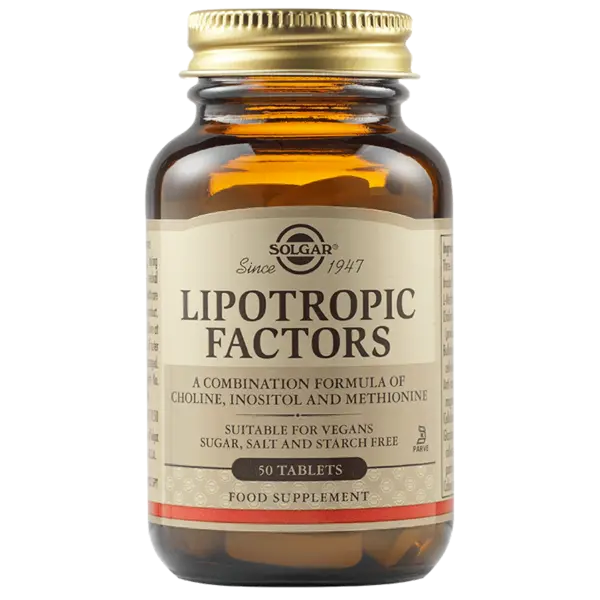 Factori Lipotropici, 50 tablete, Solgar